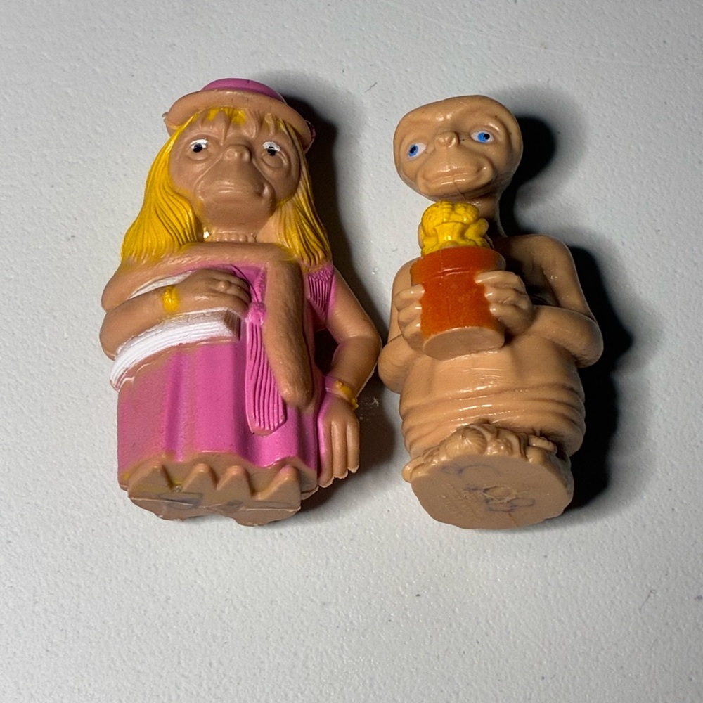 Vintage E.T Extra Terrestrial Figures Lot of 2 PVC